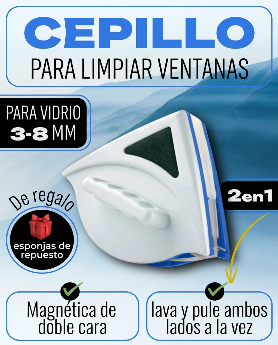 Limpiador de Ventanas Magnético