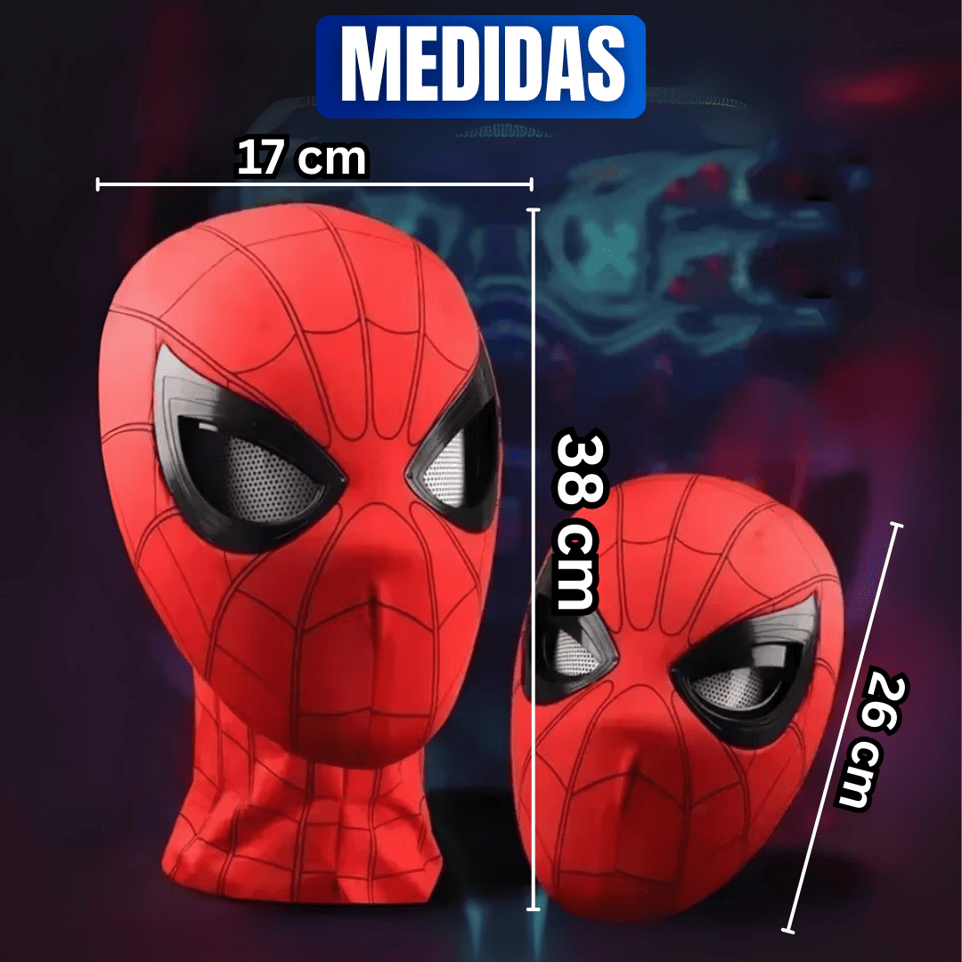 Máscara de Spiderman con movimiento de ojos 🕷️