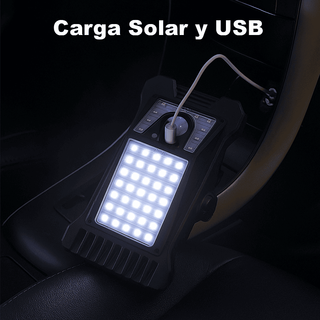 Clip Solar SunGuard™ - linterna en forma de clip para colocar en cualquier lugar recargable con panel solar y sensor de movimiento