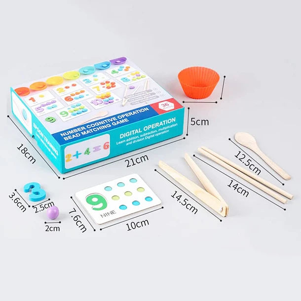 Juego Montessori de Operaciones Cognitivas y Aritméticas 💯