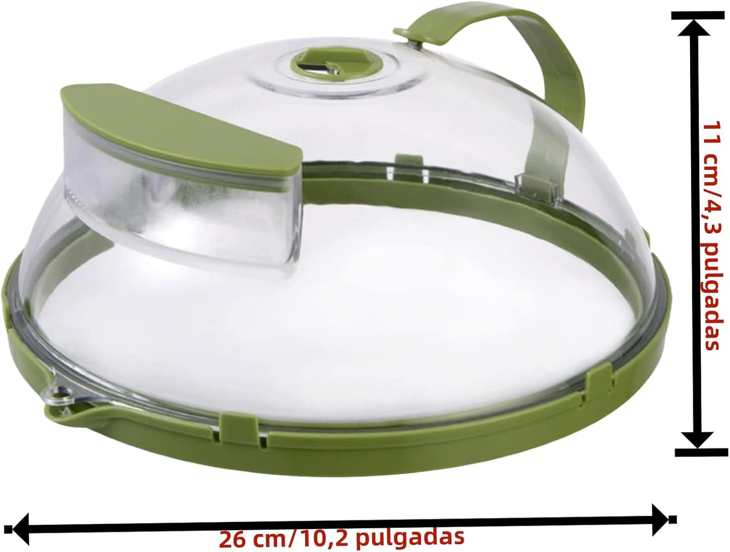 Cubierta resistente a salpicaduras para microondas (Verde)