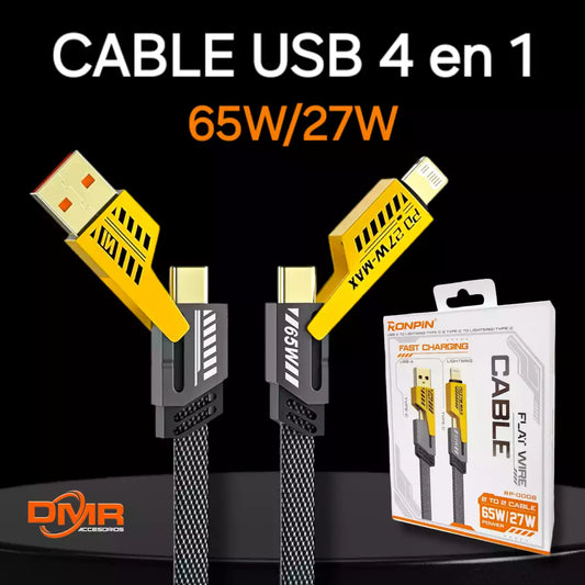 Cable Multifunción 4 en 1