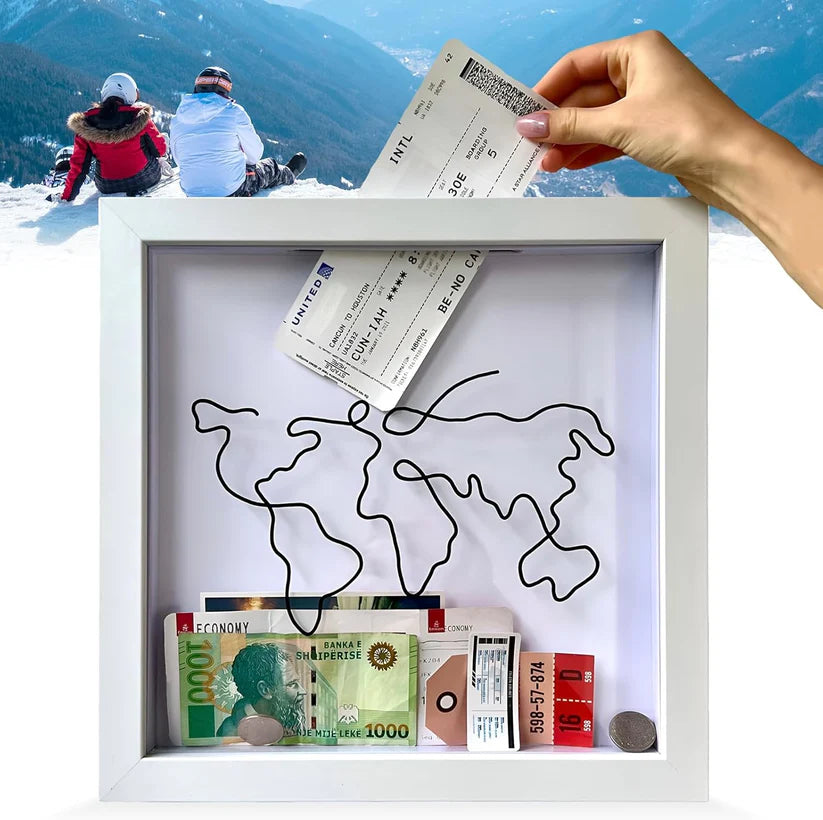 Caja de Recuerdos para guardar tickets y billetes de tus Viajes ✈️ - TravelBox™