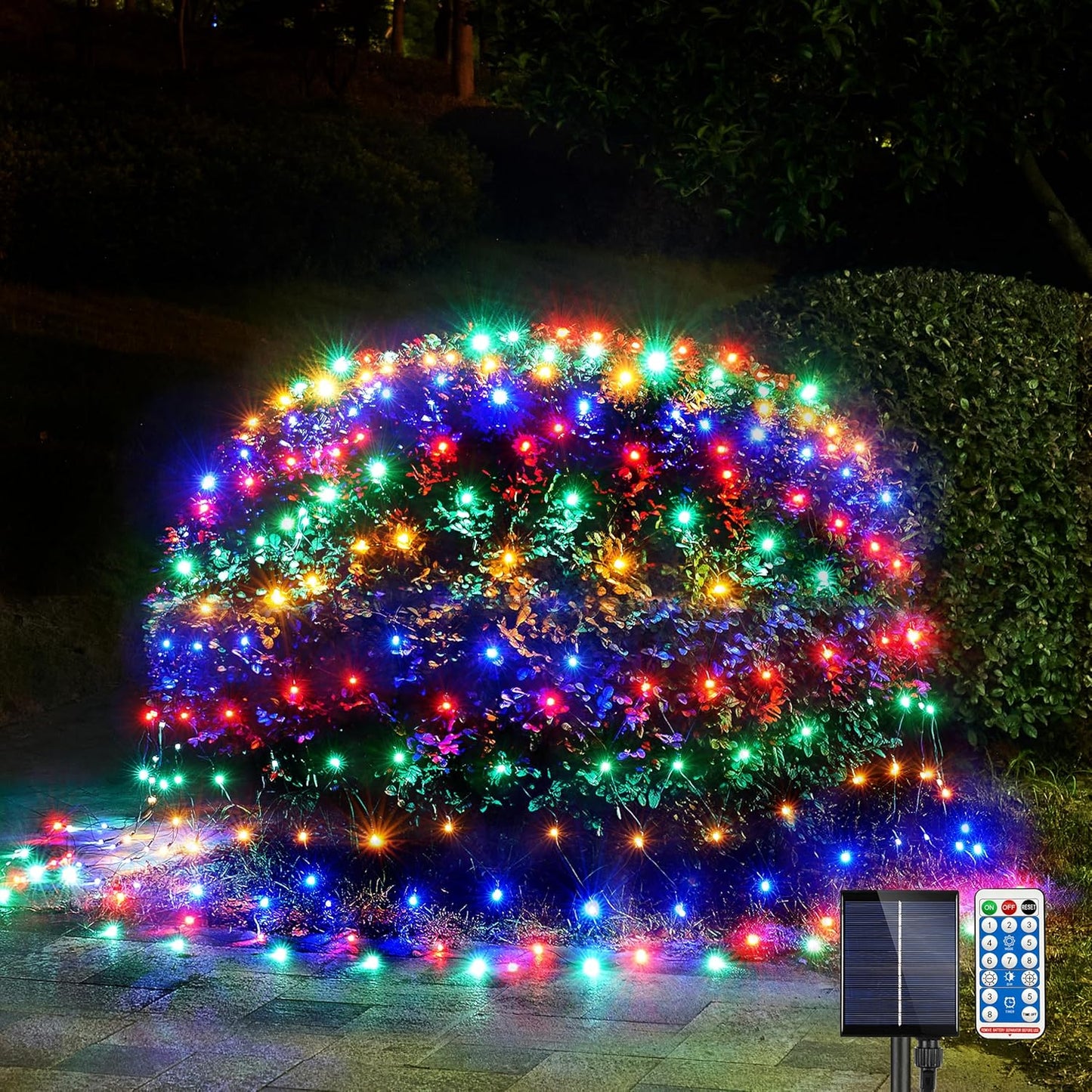 🎄 Luz Navideña Solar 33M – Multicolor con Control Remoto