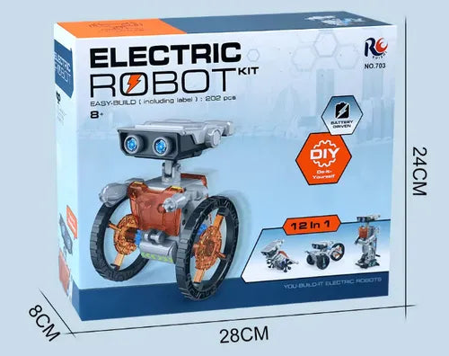 Robot Educativo 12 modelos en 1 | Juguete STEM con batería recargable