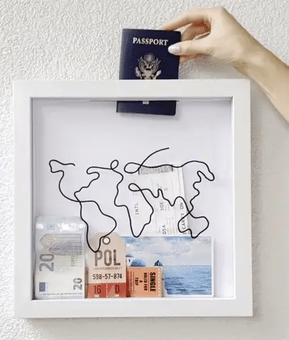 Caja de Recuerdos para guardar tickets y billetes de tus Viajes ✈️ - TravelBox™