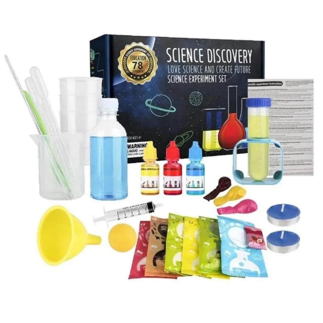 Kit 78 experimentos de ciencias para niños