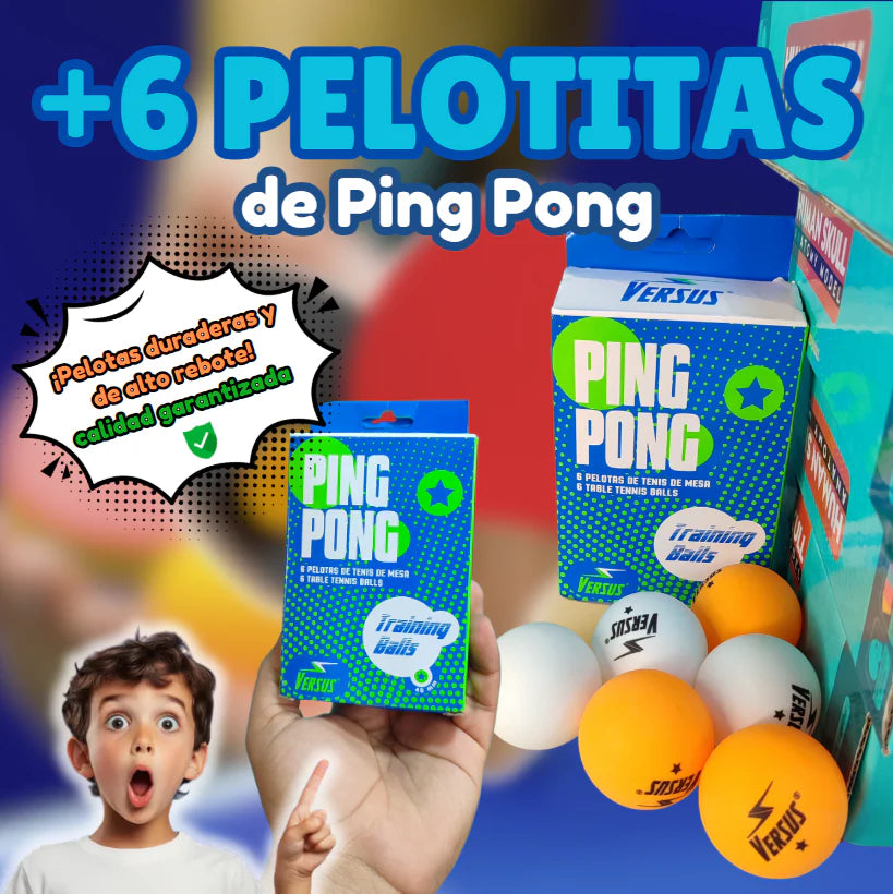 6 Pelotas de Entrenamiento Ping Pong