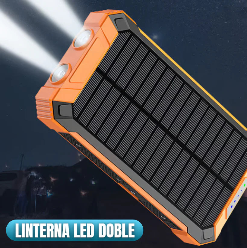 Power Bank con Panel Solar de 20.000mAh