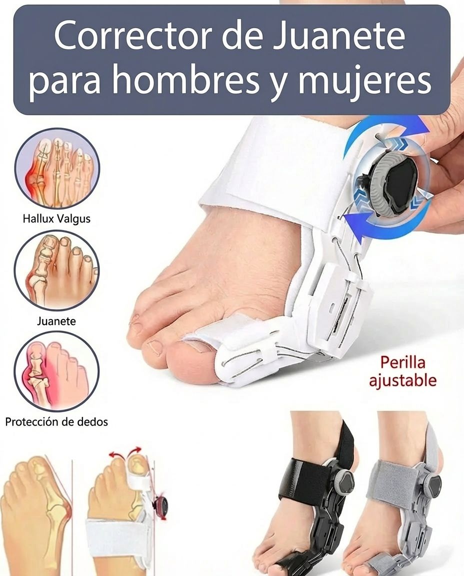 Corrector de Juanete con Perilla gradual ajustable (1 un)