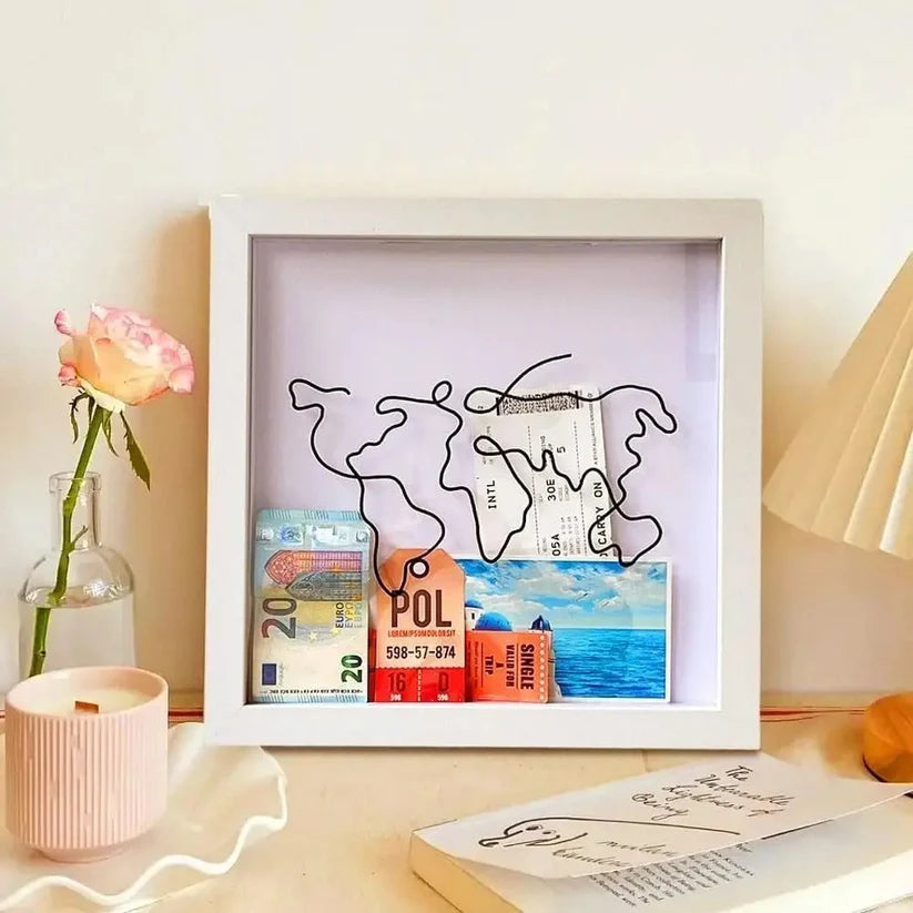 Caja de Recuerdos para guardar tickets y billetes de tus Viajes ✈️ - TravelBox™