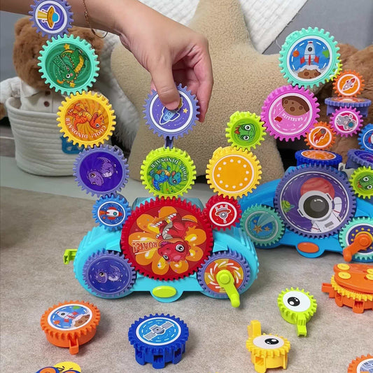 Gear Master - Set Educativo de Engranajes Eléctricos Juego STEM Interactivo
