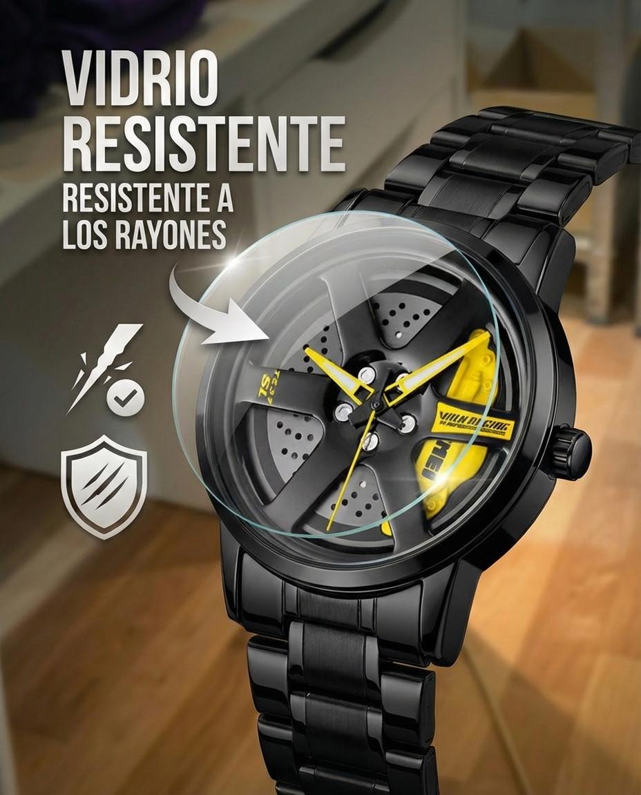 Reloj con Rin Giratorio Estilo Deportivo y Elegante SpinRacing™