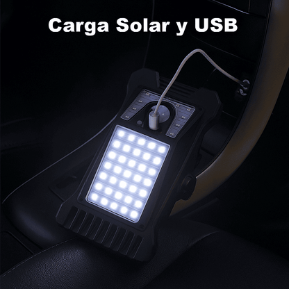 Clip Solar SunGuard™ - linterna en forma de clip para colocar en cualquier lugar recargable con panel solar y sensor de movimiento
