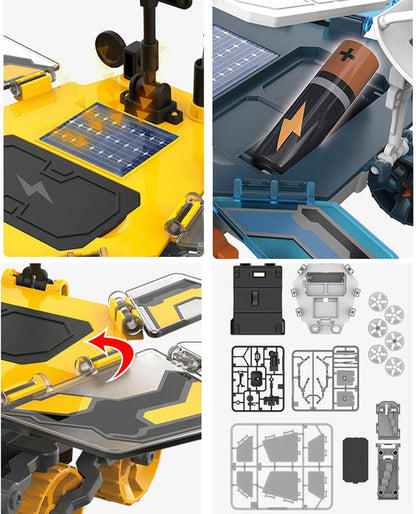 Explorador de Marte - Juguete STEM funciona con panel solar y batería (46pz)