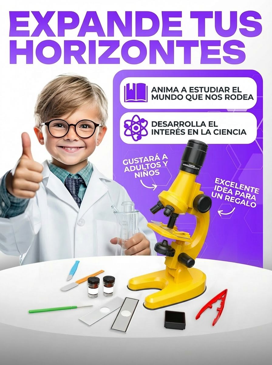 Microscopio Educativo para niños - Juguete STEM