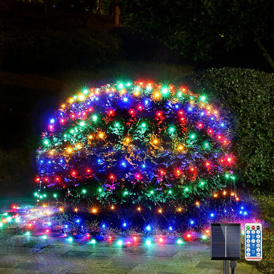 🎄 Luz Navideña Solar 33M – Multicolor con Control Remoto