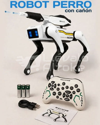 Perro Robot Con Cañón de Hidrogel y Control Remoto- RobotDog™