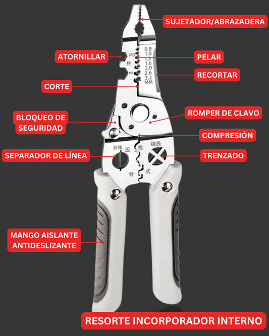 Alicate Multifunción 10 en 1