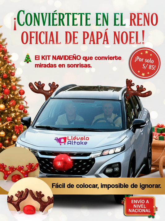 Disfraz de Reno Con luces para Automóvil 🦌