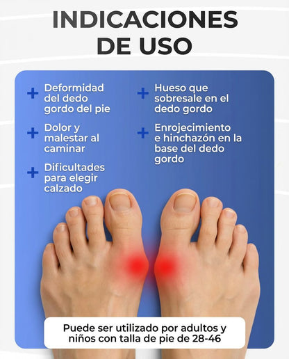 Corrector de Juanete con Perilla gradual ajustable (1 un)