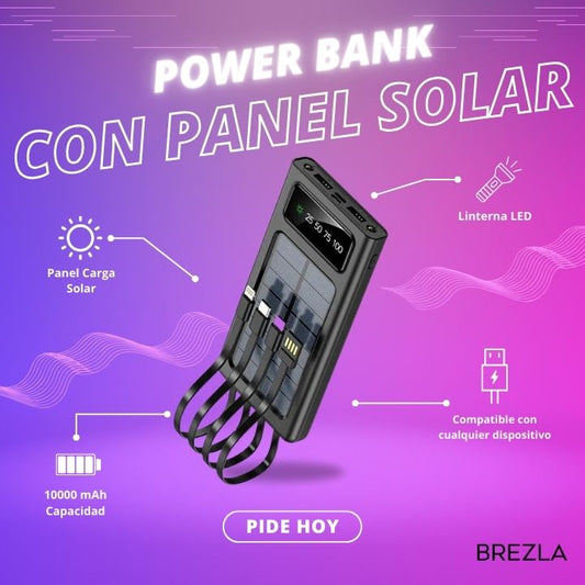 Power Bank con Panel Solar - SolarBank™