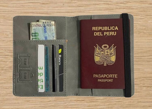 Porta Pasaporte con Protección RFID
