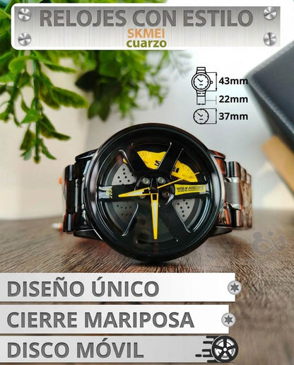 Reloj con Rin Giratorio Estilo Deportivo y Elegante SpinRacing™