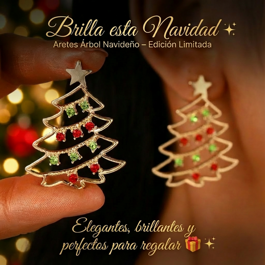 Aretes Árbol Navideño1 - Detalle Chic para Tus Fiestas de Edición Limitada ✨