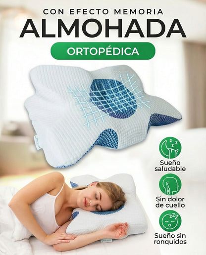 Almohada Ergonómica Somnia 3D™ El Secreto del Sueño Profundo