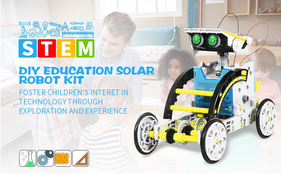 Robot Educativo con Panel Solar 13 en 1