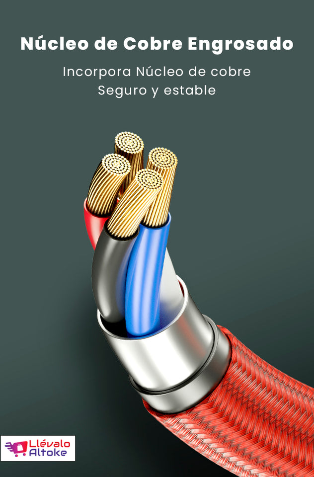Cable Magnético 360º (3 en 1) para celulares 📱